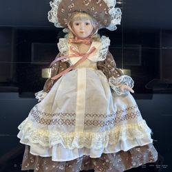 Victorian Porcelain Doll - Crimson Collection