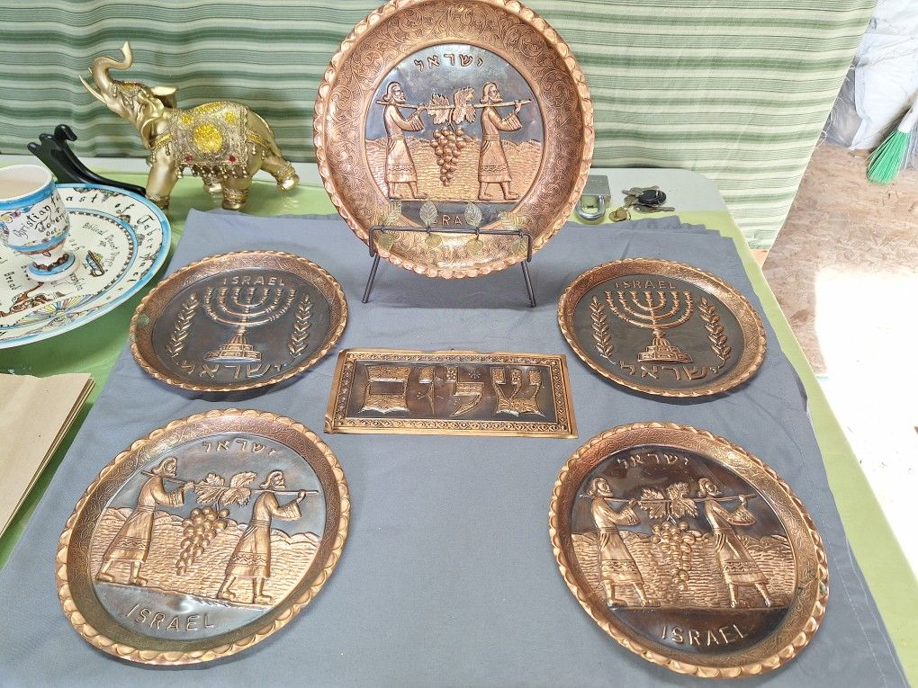 Hammered Copper Plates And Plaque 