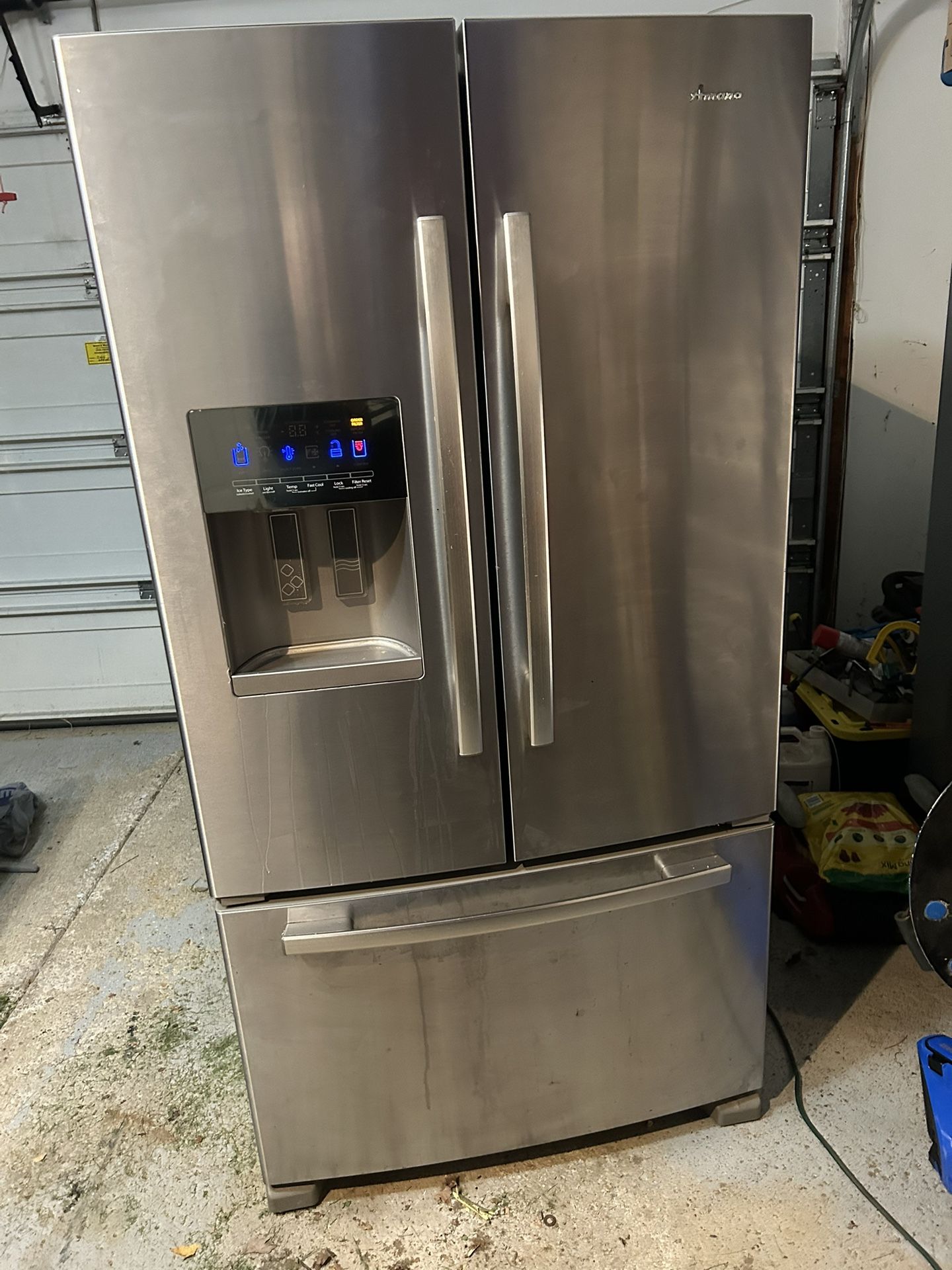 Amana French Doors Refrigerator ,freezer 
