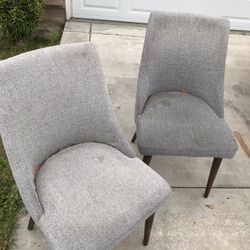 2 Cloth Chairs As Is Used