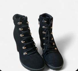 Black suede boot hill ￼