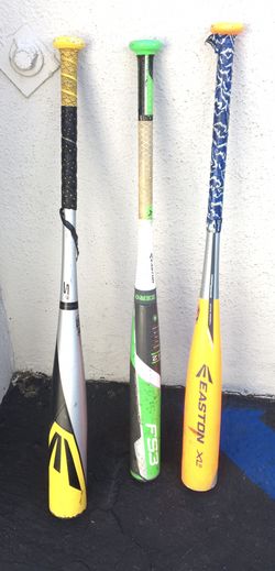 3 Easton Baseball Bats
