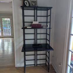 Adjustable Work Desk And Shelving, $40 OBO