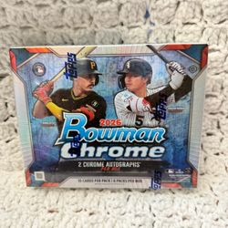 Topps Bowman Chrome Hobby Box New
