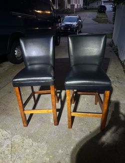 Two black chairs