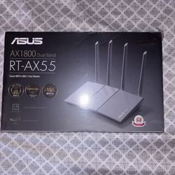 ASUS RT-AX55 AX1800 Dual Band WiFi 6 Gigabit Router