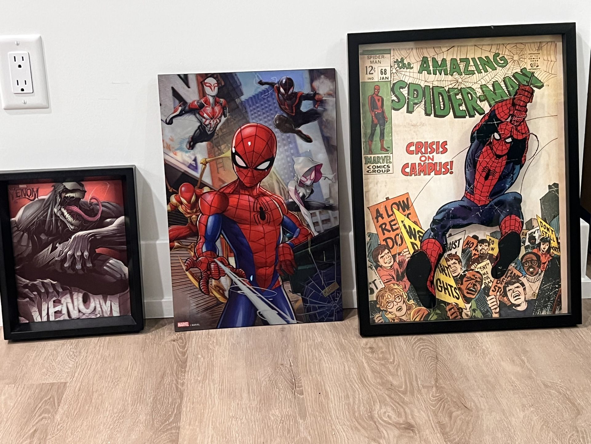 Spider Man And Venom Photo Frames- Set Of 3