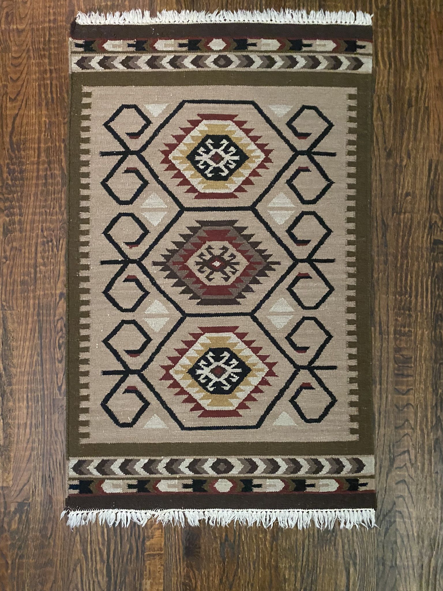 Kilim flat weave Rug 3’ X 5’
