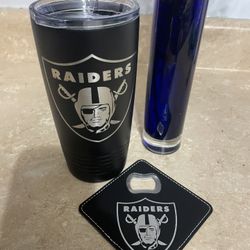 Raider Coffee mug Includes Coasters/ Bottle Opener