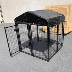 (Brand New) $170 Heavy-Duty Kennel with Cover (4 x 4 x 4.5 FT) Dog Cage Crate Pet Playpen