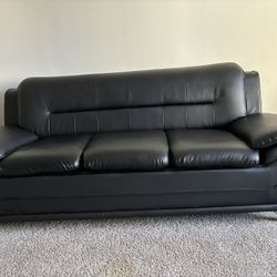 Two Leather Sofas 100