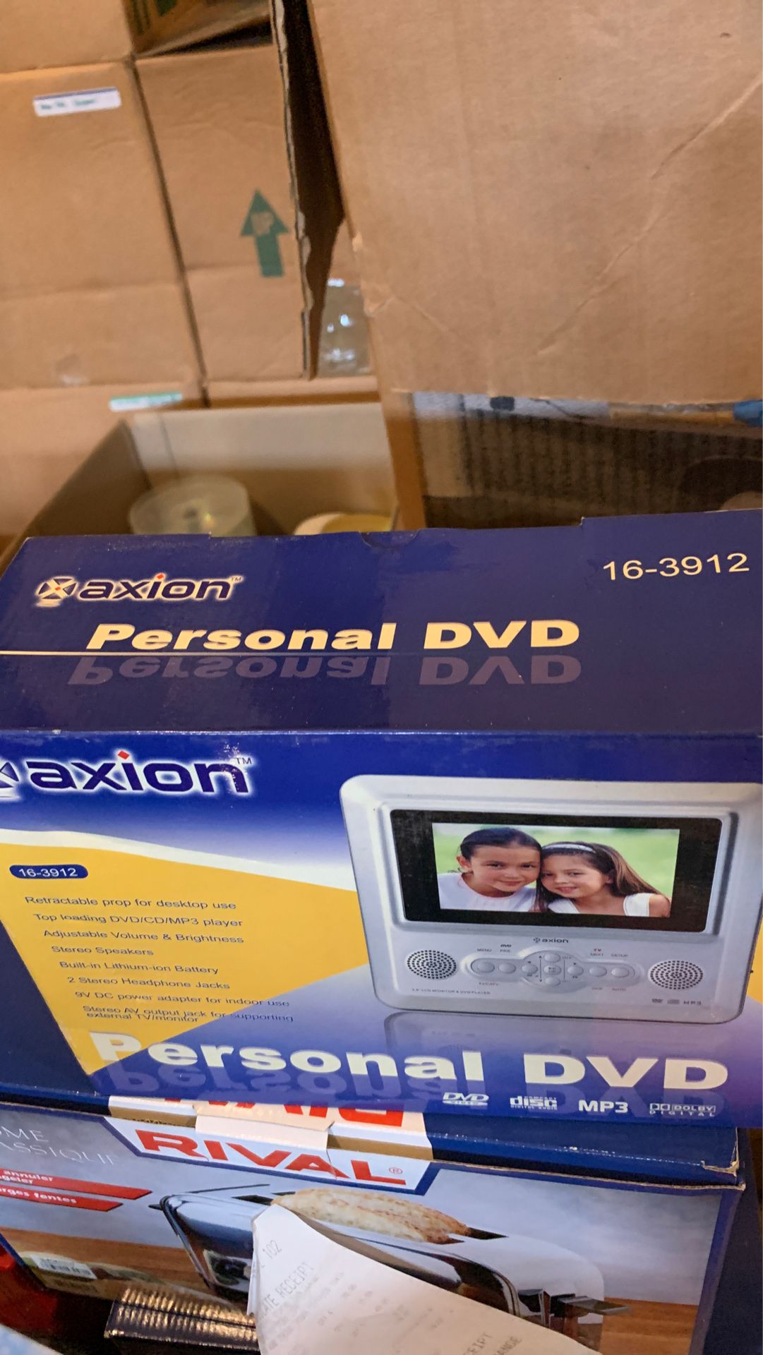 New: portable DVD player. 4.2