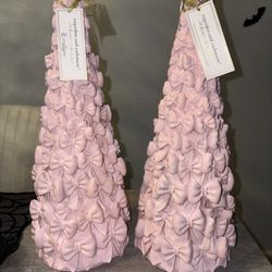 Cupcake And Cashmere Pink Bow Trees