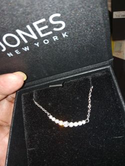 Jones New York Silver Crystal Bracelet