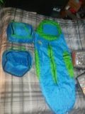 2 youth sleeping bags with bags