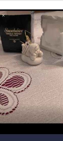Dept 56 " Angelic wishes" snow babies ornament
