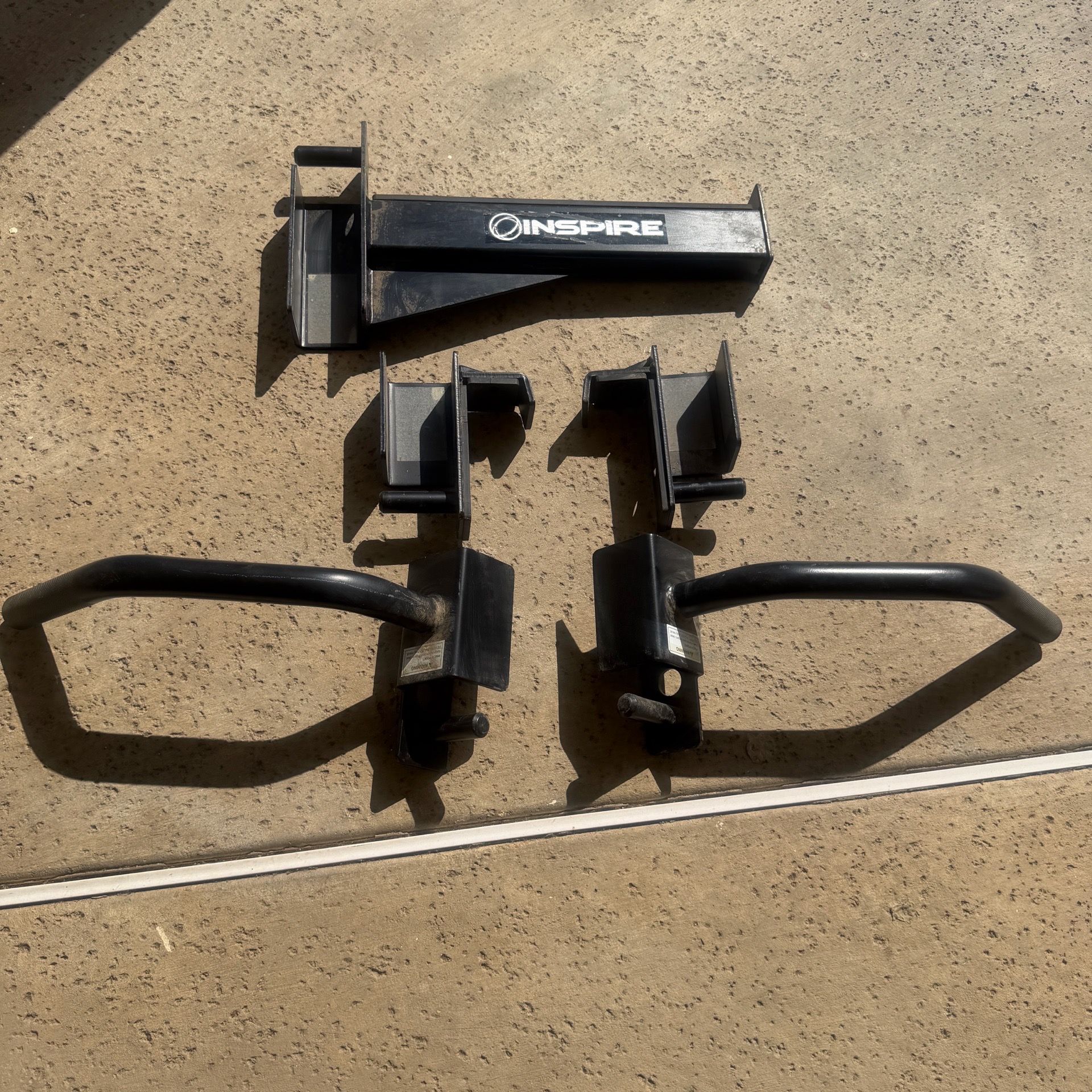 Inspire Fitness Rack Attachments - J-hooks, Dip Handles