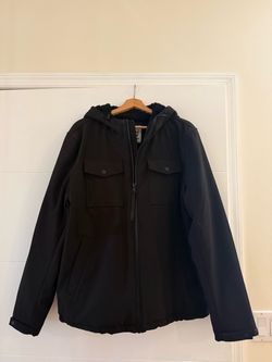 LIKE NEW Levi's Men Soft Shell Hooded Trucker Jacket Coat Large
