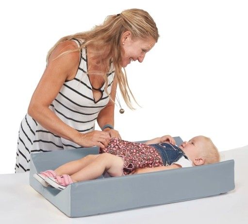 SoftScape Baby/Infant Changing Pad, Contoured, Ultra-Soft in Gray/Light Gray - Easy to Transport