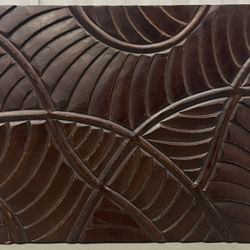 Wall Art - Carved Wood Relief Wall Panel