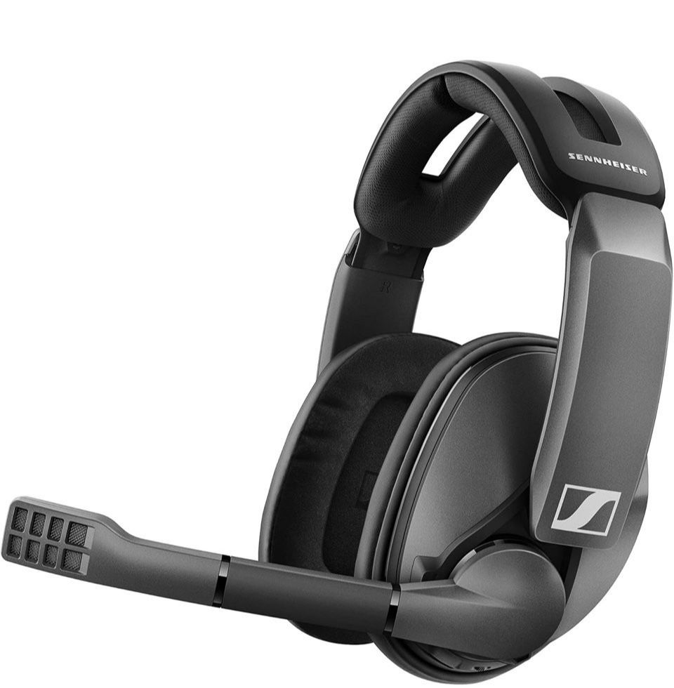 Open Box Sennheiser GSP 370 Over-Ear Wireless Gaming Headset, Low-Latency Bluetooth, Noise-Cancelling Mic, Flip-to-Mute, Audio Presets - PC, Mac, Wind
