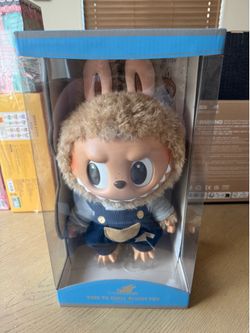Brand New Authentic Pop Mart Labubu Large Plush Time To Chill Fall in Wild Flip With Me