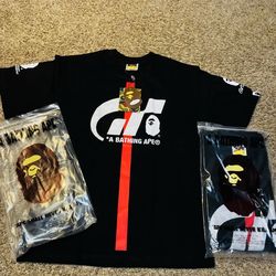 Black gran Turismo Bape shirt
