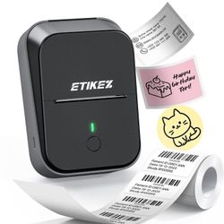 PM260 Label Maker Machine, 2 Inch Label Maker Bluetooth Label Printer, Inkless Portable Labeler for Home, Kitchen, School, Office Organization, Black