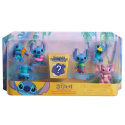 Disney Stitch Collectible Figure Set, Contains 7 Figures