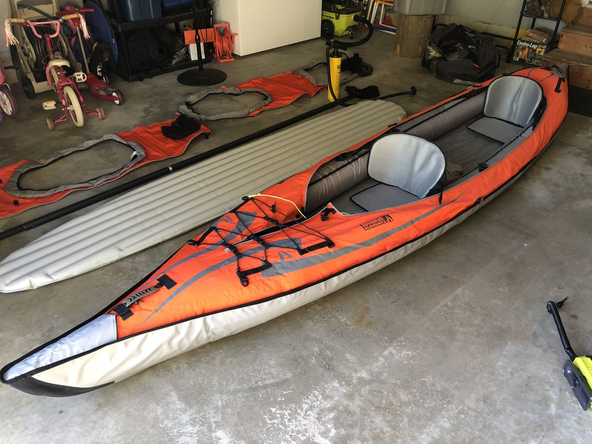 Convertible tandem inflatable kayak by Advanced Elements - $600