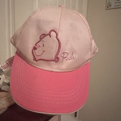 Pink pooh hat 