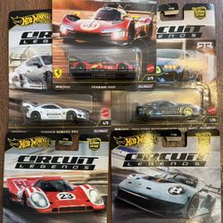 Hot Wheels Circuit Legends Set 5 Cars New 