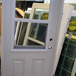 32x78 Exterior Door Fiberglass Door And Frame, Perfect For Mobile Home,Or Low Patios,Or Low  Roof In Holds Houses $650 , Painted,And Wide Frame,, 