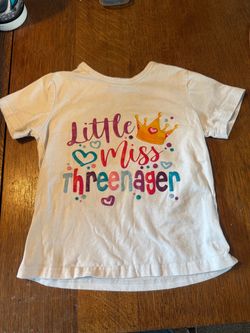 Threenager birthday shirt