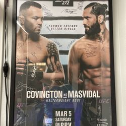 UFC 272 SIGNED POSTER