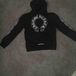 chrome black zip up