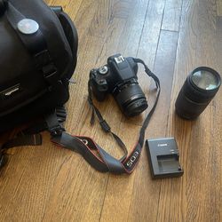 Canon EOS Rebel T7 DSLR Kit - Lens, SD Card, Bag 