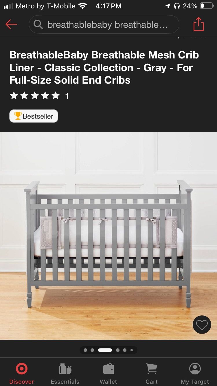 Breathablebaby breathable mesh crib liner