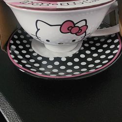 Hello Kitty Teacup And Saucer
