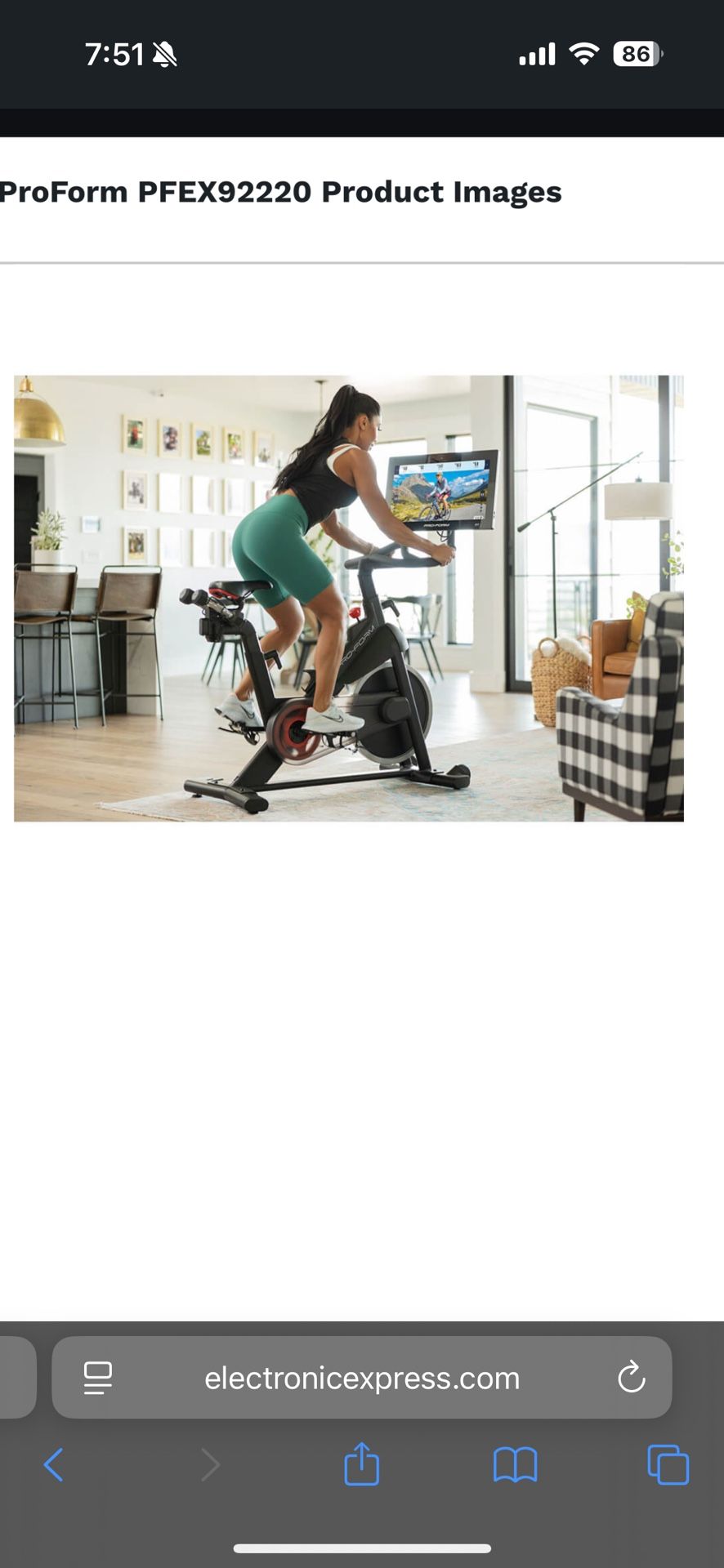 ProForm Pro C22 Exercise Bike
