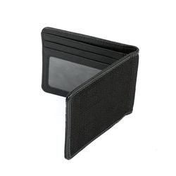 Brand New JDM XL Bride Black Custom Stitched Racing Fabric Bifold Wallet Leather Gradate Men