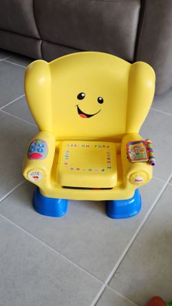 Fisher-Price Laugh and Learn Smart Stages Musical Chair Yellow Interactive Toddler Toy Kids Girl Boy