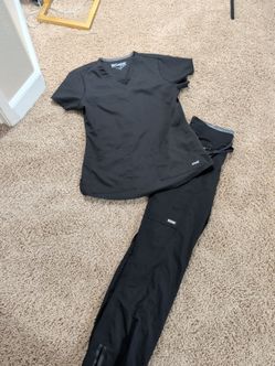 Grey's Anatomy Black Scrub Set