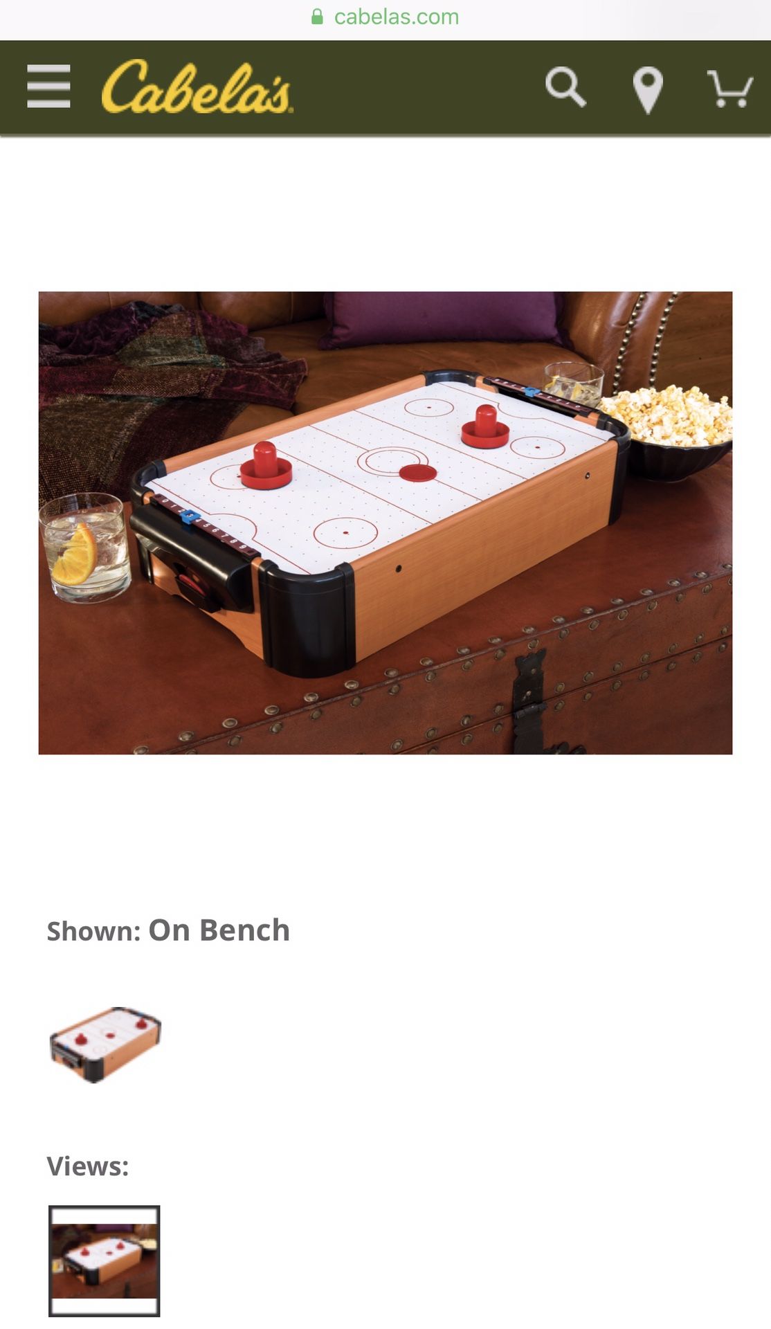 TABLE TOP AIR HOCKEY