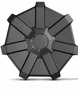20" Cyber Wheel Cover Replacement for 2024 2025 Tesla Cybertruck, Matte Black ABS Hubcap Rim Protector, OEM Style Snap-Cyber Accessories(1 Pack)