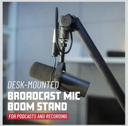 Desk mounted boom arm