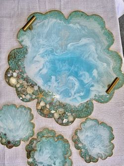 Epoxy Resin Beach Sets !