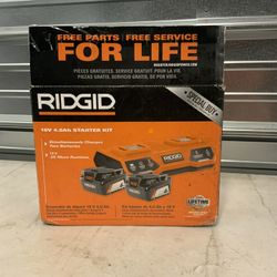 Rigid Battery & Charger Set