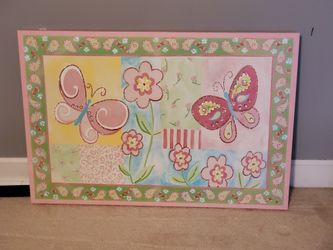 Wall Art  Hand Painted  Good Condition 