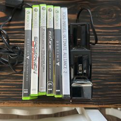 Xbox 260 Games And Wireless Controller Charging Base 